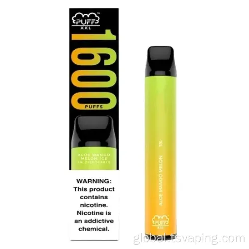 1600 Puffs Disposable E Cigarettes Vape New Wholesale Puff XXL 1600 Puffs Vape Factory